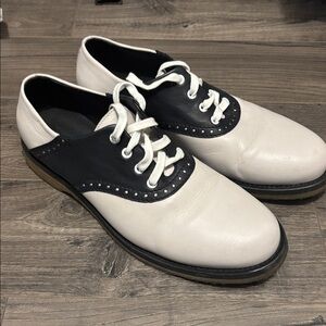 Bottega Veneta Black and White Men's Shoes